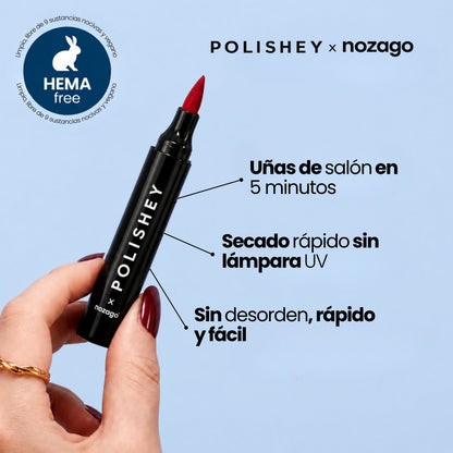 5 esmaltes en rotulador sin lámpara UV | Polishey™
